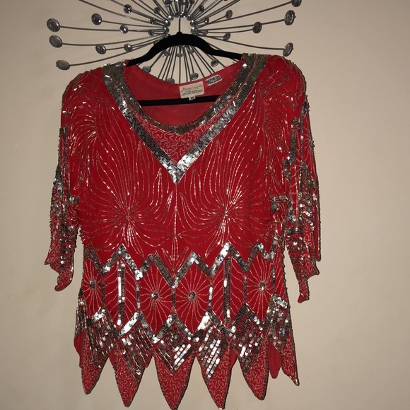 Vintage Sequins Top - Picture 2 of 3